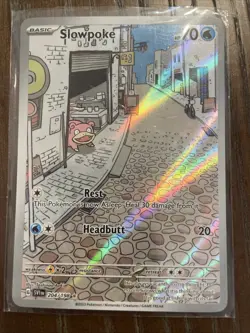Pokemon TCG Slowpoke 204/198SV01 Scarlet & Violet Base Set Illustration NM - Image 1