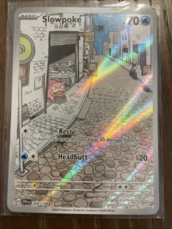 Pokemon TCG Slowpoke 204/198SV01 Scarlet & Violet Base Set Illustration NM - Image 3