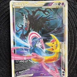 2010 Pokemon HGSS Darkrai Cresselia Legend Jumbo Promo #100/102 MP - Image 3