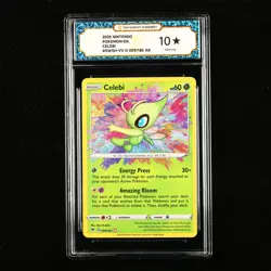 TQG 10 PRISTINE 2020 Pokemon ENG Celebi #SWSH-VV D 009/185 AR - Image 1
