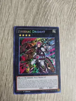 Zodiac Drident RATE Secret Rare 1st Edition Near Mint Yu-Gi-Oh TCG - Image 1