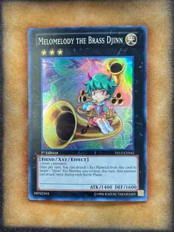 Yugioh Melomelody the Brass Djinn YS12-EN042 Super Rare 1st Ed LP - Image 1