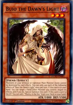 Buio the Dawn's Light Duelist's Advance DUAD-EN081 Yu-Gi-Oh NM - Image 1