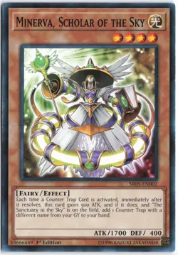 Yugioh - Minerva, Scholar of the Sky SR05-EN002 1st Edition - Structure Deck: Wa - Image 1