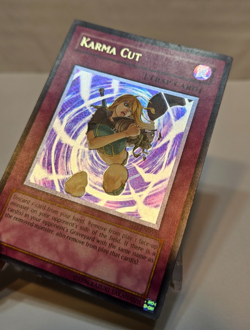Ultimate Rare Karma Cut SOI-EN053 Unlimited Yugioh 1418 - Image 3