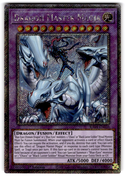 YUGIOH DRAGON MASTER MAGIA PLATINUM SECRET RARE NM RA04-EN055 - Image 1