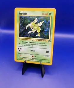Scyther 10/64 Jungle Set Holo Rare Pokemon Card Nintendo Pokemon TCG WOTC 1999 - Image 2