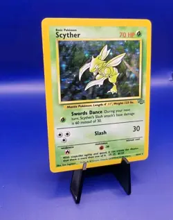 Scyther 10/64 Jungle Set Holo Rare Pokemon Card Nintendo Pokemon TCG WOTC 1999 - Image 3