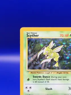 Scyther 10/64 Jungle Set Holo Rare Pokemon Card Nintendo Pokemon TCG WOTC 1999 - Image 4