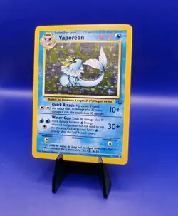 Vaporeon 12/64 Jungle Set Holo Rare Pokemon Card Nintendo Pokemon TCG WOTC 1999 - Image 2