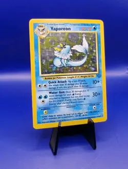 Vaporeon 12/64 Jungle Set Holo Rare Pokemon Card Nintendo Pokemon TCG WOTC 1999 - Image 3