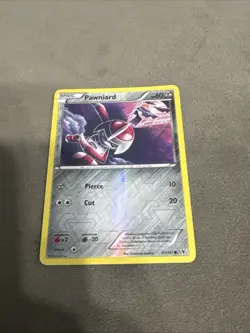 Pokemon Card Reverse Holo Pawniard 81/101 very good condition - Image 2