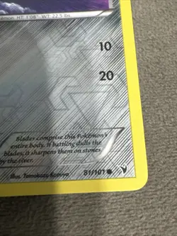 Pokemon Card Reverse Holo Pawniard 81/101 very good condition - Image 3