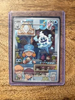 Vanillish Pokemon Card 190/182 VGC With Protective Case & Sleeve - Image 1