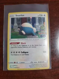 Snorlax 055/078 Cosmos Holo Rare Promo Pokemon GO Stamped Pokemon Card Mint - Image 1