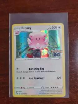 Pokemon card POKEMON GO Holo Rare BLISSEY (052/078) Mint/NM - Image 1