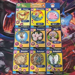 Burger King Pokemon Uncut 9-Card Sheet PokeTrivia / Mewtwo Strikes Back - Image 1