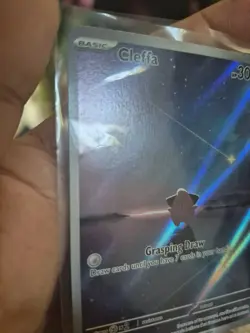 Cleffa Obsidian Flames Holo Illustration Rare Card 202/197 SV03 - Image 3