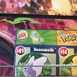 Burger King Pokemon Uncut 9-Card Sheet PokeTrivia / Mewtwo Strikes Back - Image 2