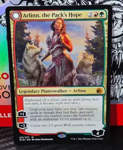 magic the gathering - Arlinn, the Pack's Hope/Arlinn, the Moon's Fury - Mythic - Image 1