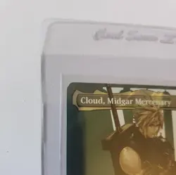 Magic MTG Cloud Midgar Mercenary FIN Borderless Surge Foil #0520 corner dmg - Image 2