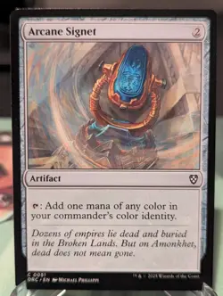 Arcane Signet (0051) 51 Common Commander: Aetherdrift Magic: The Gathering NM - Image 1