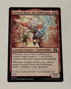 MTG General Kreat, the Boltbringer - Foundations Jumpstart (Anime) NM - Image 1