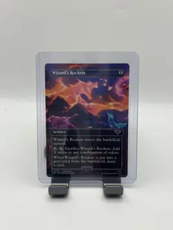 MTG, Wizard's Rockets (Borderless) Prerelease 400 NM UB: LTR Lord of the Rings - Image 1