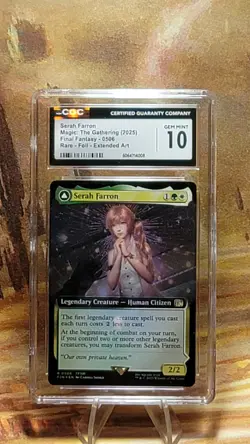 MTG Serah Farron /Crystallized Serah #506 Extended Art Foil FINAL FANTASY CGC 10 - Image 1