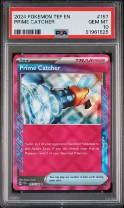 PSA 10 GEM MT Pokemon TCG Prime Catcher Scarlet & Violet-Temporal Forces 157/162 - Image 1