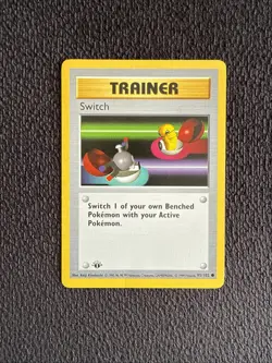Switch 95/102 - 1st Edition SHADOWLESS - Pokemon Base Set Trainer - Image 1