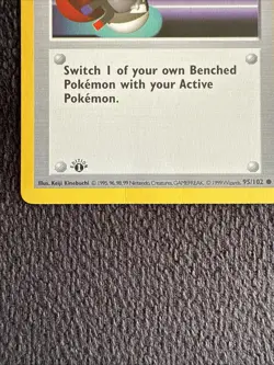 Switch 95/102 - 1st Edition SHADOWLESS - Pokemon Base Set Trainer - Image 3