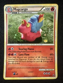 Pokemon TCG 6/90 Magcargo HGSS Undaunted Holo Rare NM - Image 1