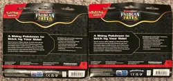 Pokemon Paldean Fates Tech Sticker Collection Fidough & Maschiff Lot of 2 Sealed - Image 2