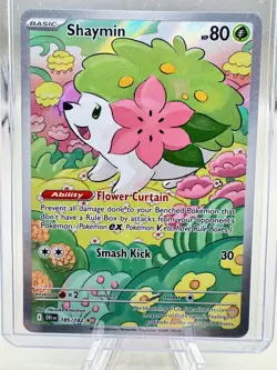 2025 Pokemon Shaymin 185/182 Illustration Rare Destined Rivals - Image 1