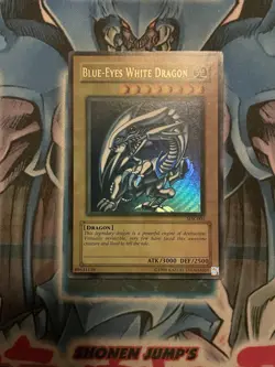 Yu-Gi-Oh! TCG Blue-Eyes White Dragon SDK-001 MISPRINT Faded Error - LP - Image 2