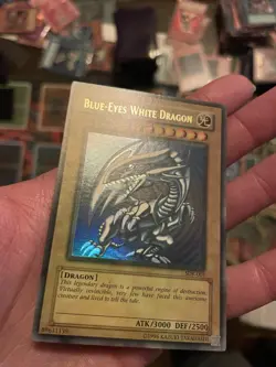 Yu-Gi-Oh! TCG Blue-Eyes White Dragon SDK-001 MISPRINT Faded Error - LP - Image 4