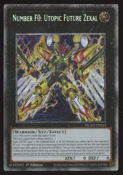 Yu-Gi-Oh! Number F0: Utopic Future Zexal Starlight Rare #DUAD-EN042 - Image 1