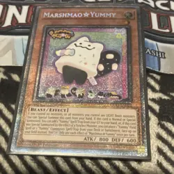 Konami Yu-Gi-Oh! Marshmao Yummy 1st Edition Secret Rare Foil Effect 800/600 - Image 1