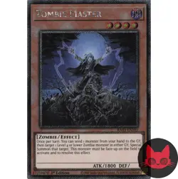 Yugioh Zombie Master RA03-EN185 Platinum Secret Rare 1st Edition NM - Image 1