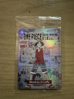Rutgers One Piece Monkey D. Luffy Sealed Promo Card AND poster 1/27 - Image 1
