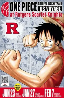 Rutgers One Piece Monkey D. Luffy Sealed Promo Card AND poster 1/27 - Image 2