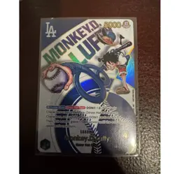 (DAMAGED) LA Dodgers x One Piece Monkey D. Luffy Leader Card - Image 1