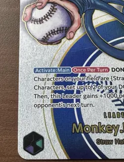 (DAMAGED) LA Dodgers x One Piece Monkey D. Luffy Leader Card - Image 4