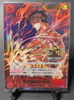 One Piece TCG Portgas D. Ace ST15-005/326 3rd Anniversary – EN – NM - Image 1