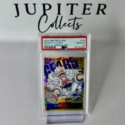 PSA 10 Monkey D. Luffy (Alt Art) OP05-119 SEC - ONE PIECE Japanese 2023 - Image 1