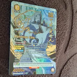Bandai Union Arena Alphonse Elric UE09BT/FMA-1-004 SR Alt Art Foil Auto - Image 2