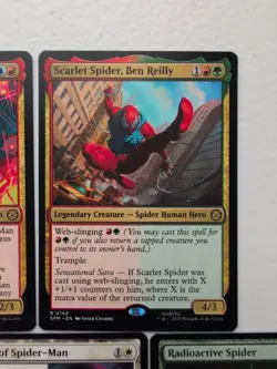 Lot Of (5) MTG Marvel Spider-Man Rare Cards - Image 3