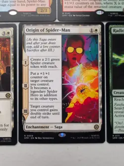 Lot Of (5) MTG Marvel Spider-Man Rare Cards - Image 5