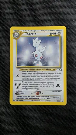 Pokemon TCG Neo Genesis Togetic #16/111 Unlimited Holo Rare Card - Image 1